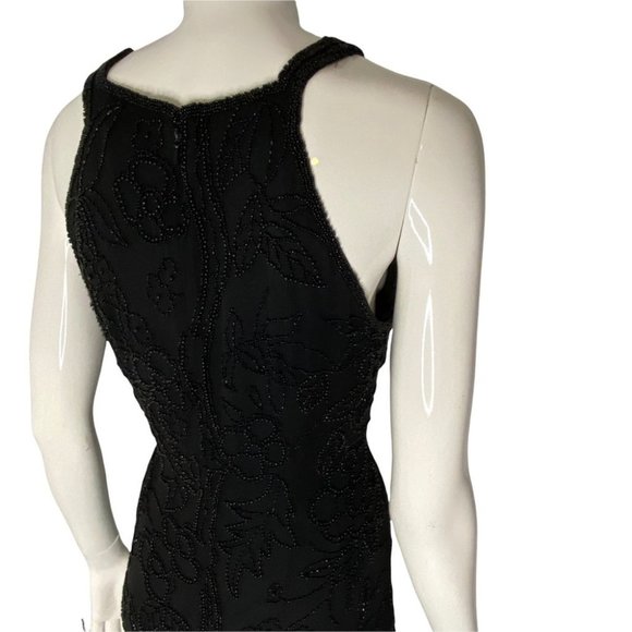 Diane Freis Original Silk Beaded  Gown Size L - Picture 6 of 10